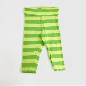 H&M striped green leggings